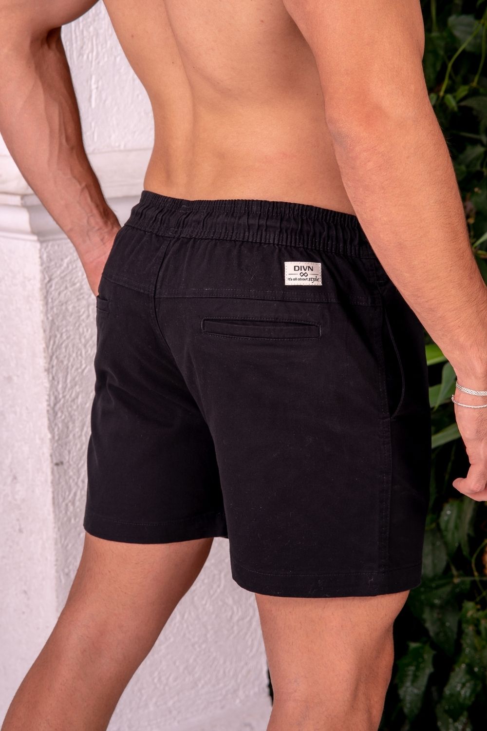 Short Urban Sarja Com Elastano 2.0 - Linha Urban - Preto