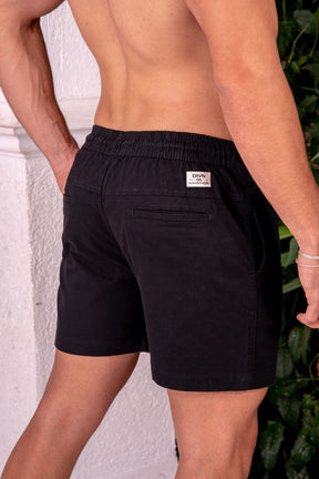 Short Urban Sarja Com Elastano 2.0 - Linha Urban - Preto