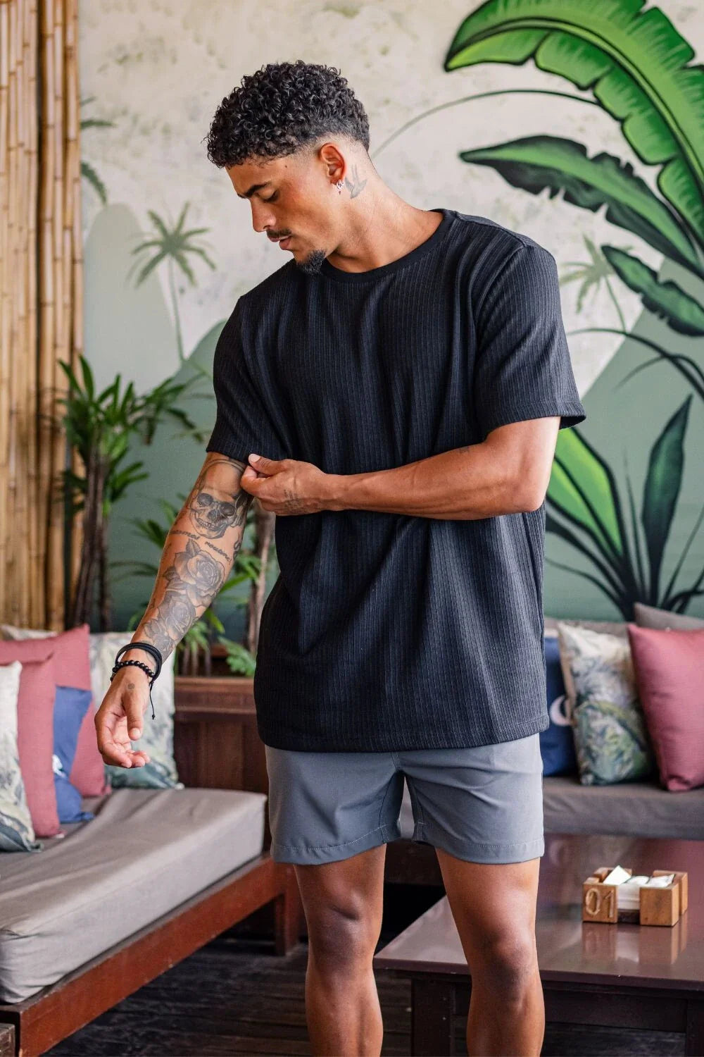 Short Sport Tecido Tecnológico - Linha Urban - Cinza