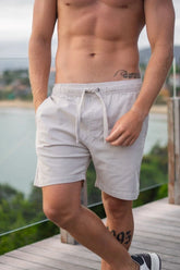 Short Urban Sarja Com Elastano 2.0 - Linha Urban - Bege