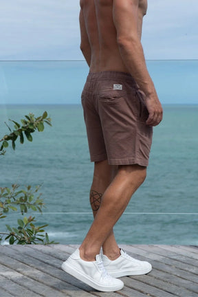 Short Urban Sarja Com Elastano 2.0 - Linha Urban - Marrom Claro