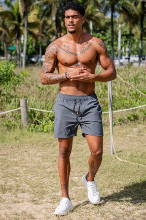 Short Sport Tecido Tecnológico - Linha Urban - Cinza