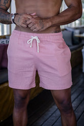 Short Linho Cut - Linha Resort - Rose