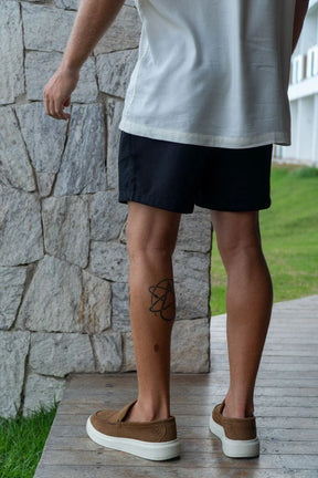 Short Linho Cut - Linha Resort - Preto