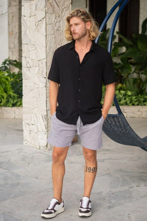 Short Urban Sarja Com Elastano 2.0 - Linha Urban - Cinza