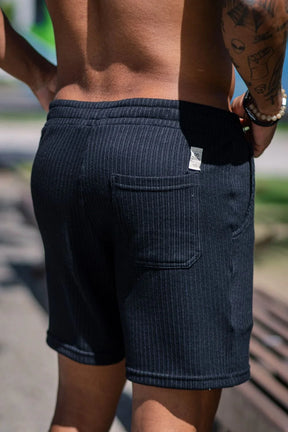 Short Tricô Paradizo Preto - Linha Urban