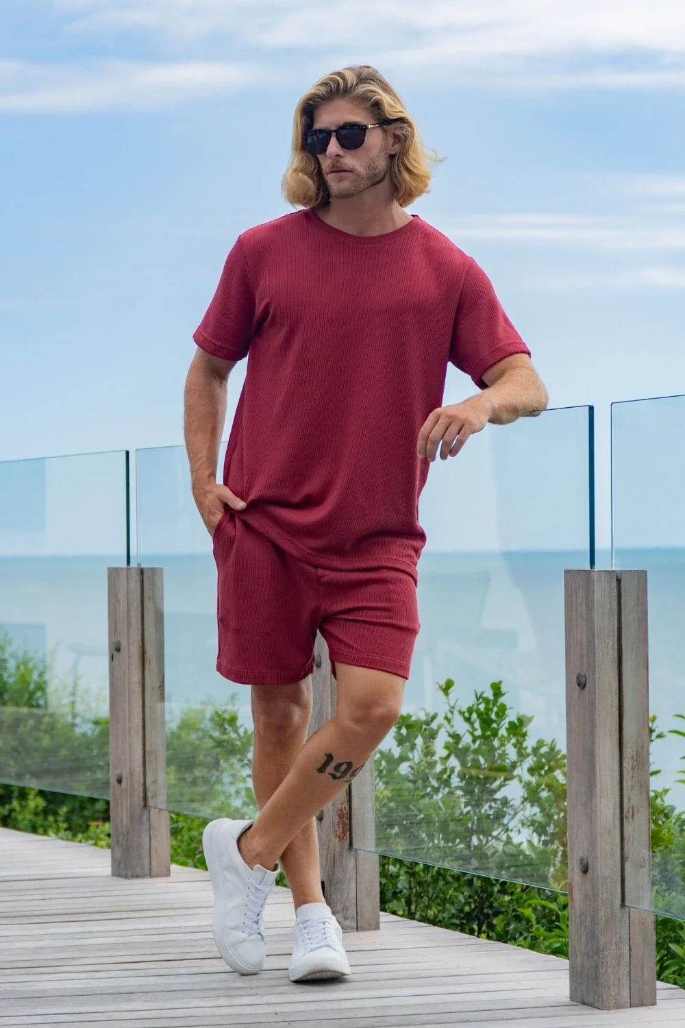 Short Tricô Paradizo Marsala- Linha Urban