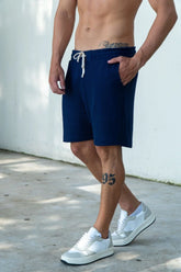 Short Paradizo Tricô Azul Escuro – Linha Urban