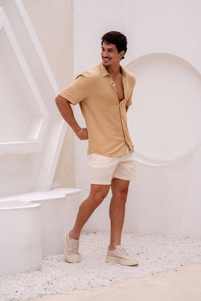 Short Alfaiataria Positano Off White - Linha Resort