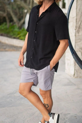 Short Urban Sarja Com Elastano 2.0 - Linha Urban - Cinza