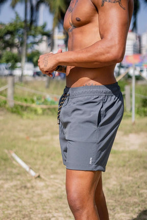 Short Sport Tecido Tecnológico - Linha Urban - Cinza