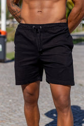 Short Urban Sarja Com Elastano 2.0 - Linha Urban - Preto
