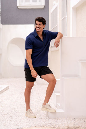 Short Alfaiataria Positano Preto- Linha Resort