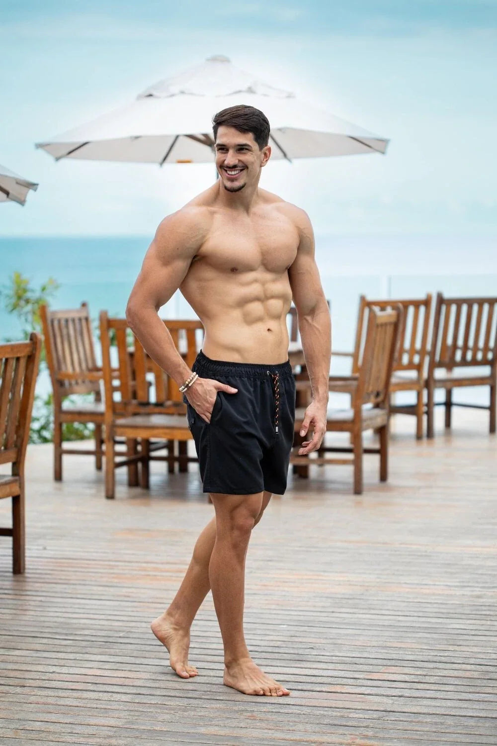 Short Sport Tecido Tecnológico - Linha Urban - Preto