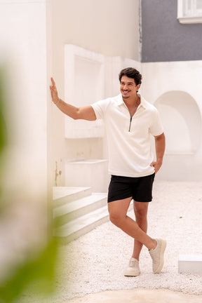 Short Alfaiataria Positano Preto- Linha Resort