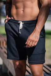 Short Tricô Paradizo Preto - Linha Urban