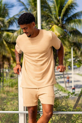 Short Paradizo Tricô Areia - Linha Urban