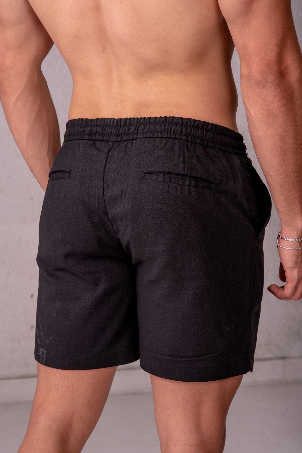 Short Alfaiataria Positano Preto- Linha Resort