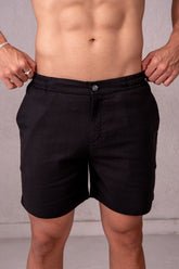 Short Alfaiataria Positano Preto- Linha Resort