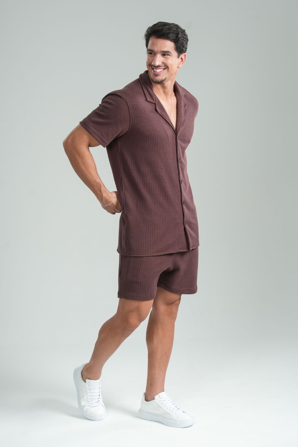 Short Paradizo Tricô Marrom – Linha Urban