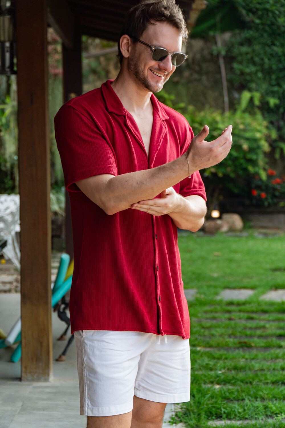 Short Urban Sarja Com Elastano 2.0 - Linha Urban - Off White