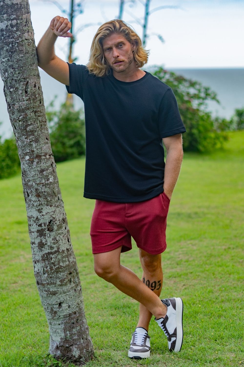 Short Tricô Paradizo Marsala- Linha Urban