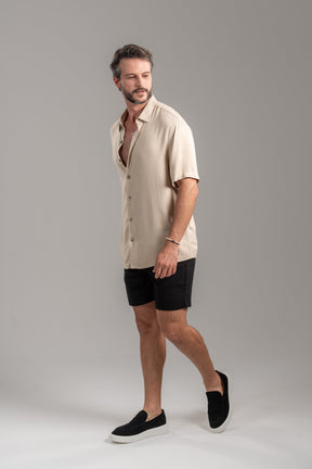 Short Alfaiataria Positano Preto- Linha Resort