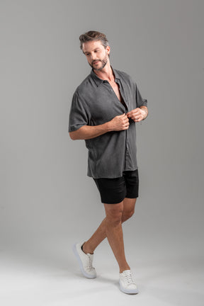 Short Alfaiataria Positano Preto- Linha Resort