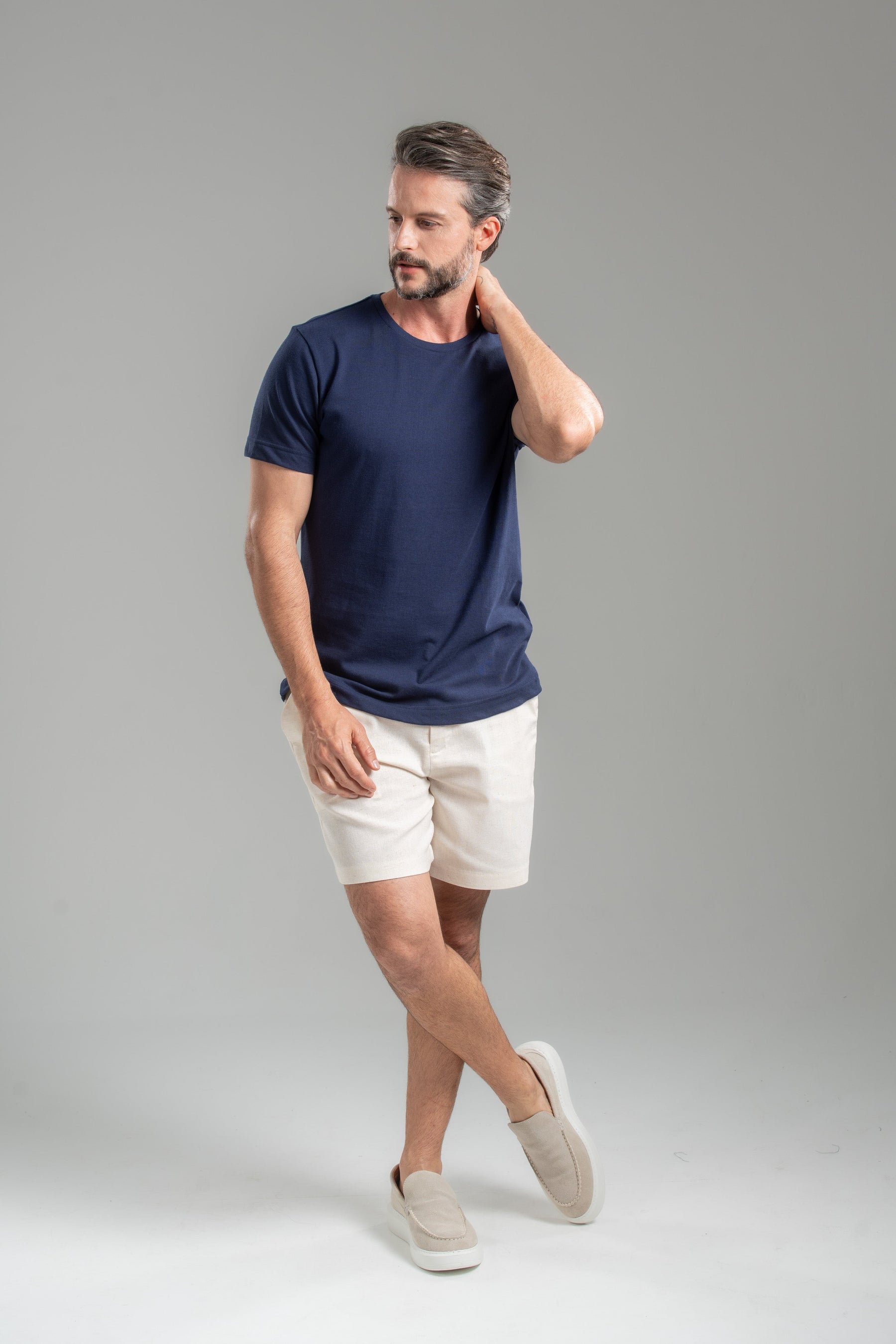 Short Alfaiataria Positano Off White - Linha Resort